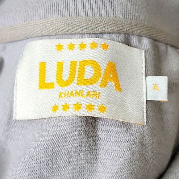 Luda Khanlari Merrill Gray Cardigan Sweater Size XL - Picture 9 of 10